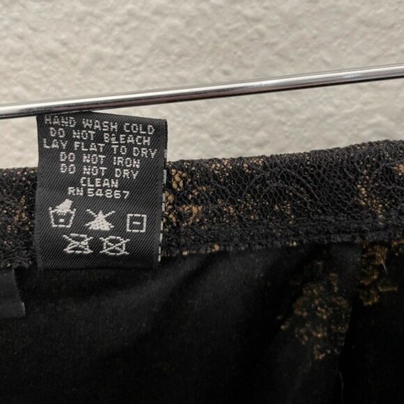 Vintage Whimsigoth Lace Skirt Dark Romantic Bohemian Fringe - Picture 7 of 8